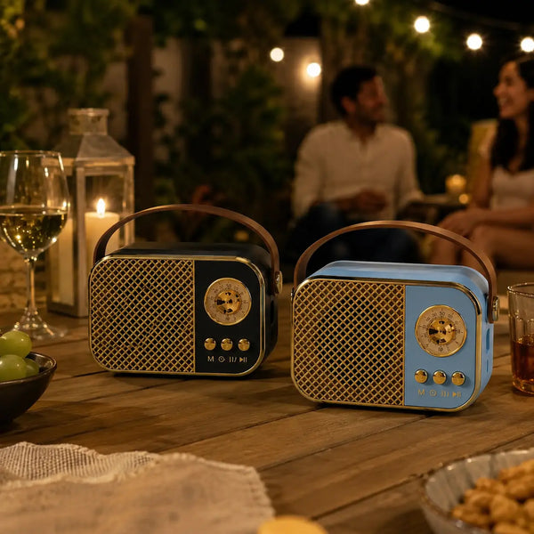 M24 bluetooth hoparlör siyah ve mavi renk seçenekleri
