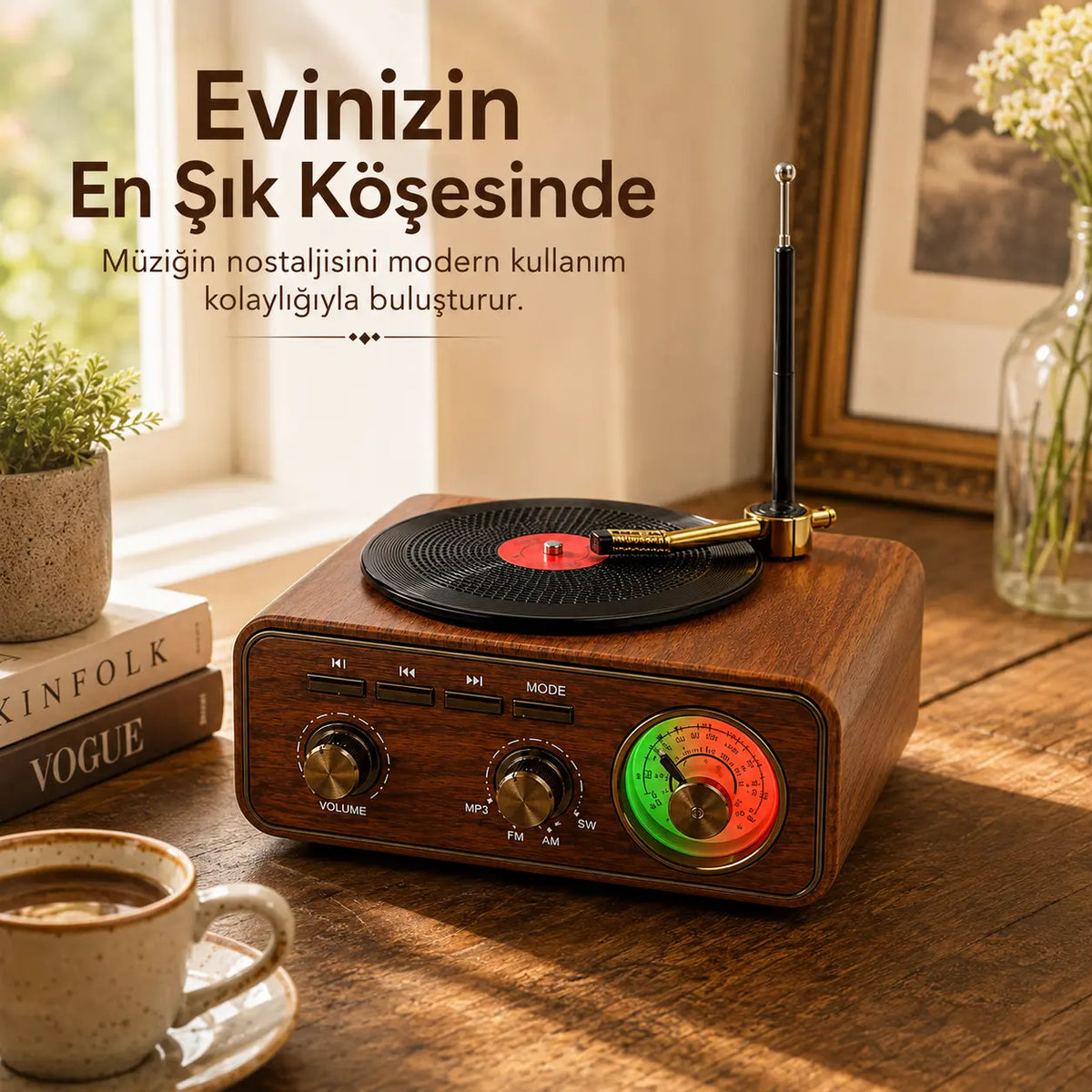 Pikap Görünümlü Nostaljik Bluetooth Hoparlör - Radyo