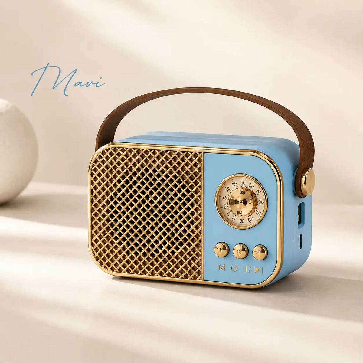 M24 Retro Bluetooth Hoparlör — FM Radyo, USB/TF (Şarjlı)